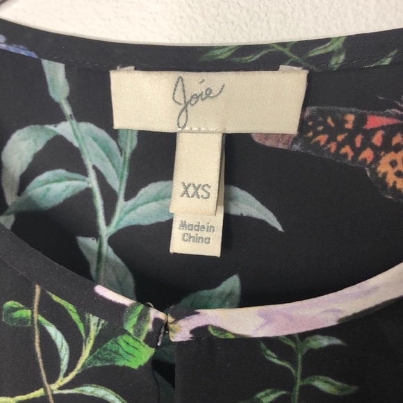 Joie Liseli Pullover Blouse Sheer Floral Size XXS - Picture 7 of 8